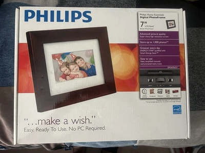 PHILIPS DIGITAL HOME ESSENTIALS 7" PHOTO FRAME MINT IN BOX  - Image 1 of 3