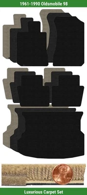 Juego de alfombrillas Lloyd Custom Luxe para Oldsmobile 98 1961-1990 (5 piezas) #WDM Foto 1 de 4