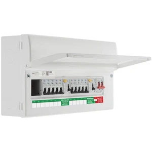 BG 100A 12 Way Dual RCD Populated Consumer Unit & MCB 2 x 80A 30mA Type A - Picture 1 of 6