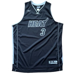 Camiseta De Colección Dwyane Wade Miami Heat Reebok Talla XXL Playoffs Negra - Imagen 1 de 8