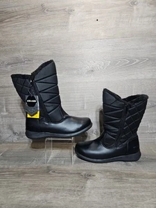 Khombu Women's Carly Winter Boots Faux Fur-Lined Mid-Calf  Zippers Waterproof 10 - Picture 1 of 12