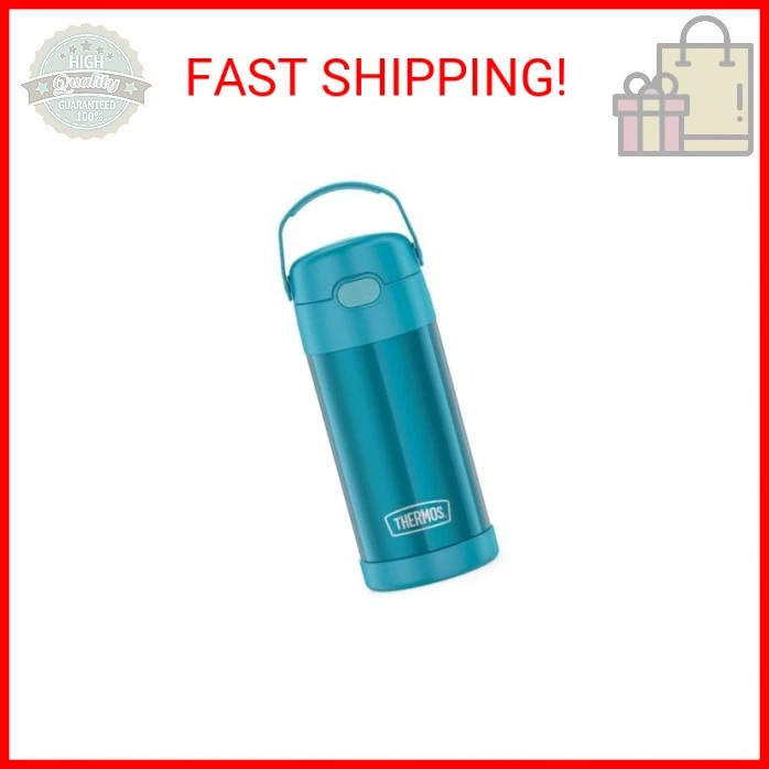 Thermos F7019tl6 Funtainer SS Insulated Straw Bottle 12oz Teal