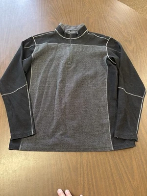 Pullover térmico Sun Mountain Golf para hombre M negro gris manga larga 1/4 cremallera Foto 1 de 4