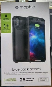 Mophie Juice Pack Access iPhone X/XS Wireless Battery Case 2000mAh Black - Picture 1 of 8