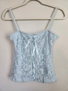 Vintage Y2k Fairy Corset Top Baby Gioielli Blu LEGGERE BENE rose medie - Foto 1 di 9