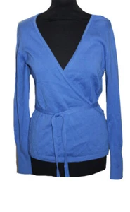 DAMEN STRICKPULLOVER PULLOVER WICKELPULLOVER BLAU B.C. BEST CONNECTION Gr.38 NEU - Bild 1 von 3