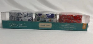 Juego de velas para mujer Pioneer de 3 piezas colección lata estampado floral - Imagen 1 de 3