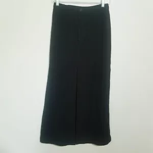 Chico's Design NWT Long Skirt Sz 0 Womens XS Black A-Line Zip Front Modest - Picture 1 of 12