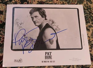 Pat Boone - Signed 8x10 black & white publicity photo - Picture 1 of 1