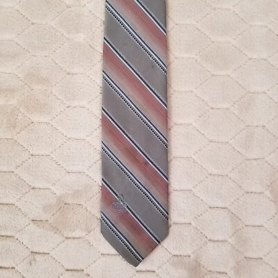 Vintage Via Re Men's Necktie Striped Multicolor 3" wide - Image 1 of 4
