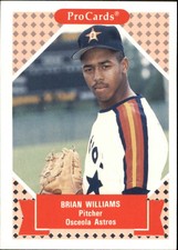 1991-92 ProCards Tomorrow's Heroes #228 Brian Williams