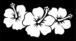 Hibiscus Flower Vinyl Decal Sticker Car Truck SUV Window Bumper Laptop Tablet - Picture 1 of 2