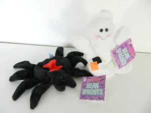 Halloween Plush Bean Sprouts Boris Spider Godfrey Ghost Desk Companion Vtg NWT - Picture 1 of 7
