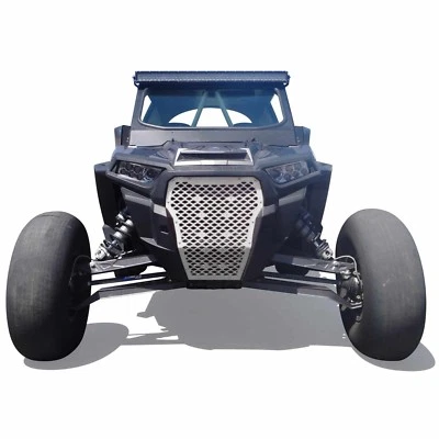 Polaris RZR XP Turbo Billet Aluminum Grill White 2/4 Seat 2017 Side-by-Side - Image 1 of 4