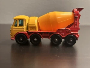 Vintage Lesney Matchbox Yellow Foden Concrete Truck No. 21 Red Made In UK - Picture 1 of 5