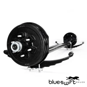 5.2K Drop Spring Trailer Axle - 5,200 lbs. (4" Drop) | Blueswift Axles - Picture 1 of 8