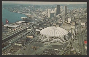 Ultra Escasa Seattle Kingdome 3x5 Cromo Postal Marineros, Seahawks & Sounders - Imagen 1 de 2