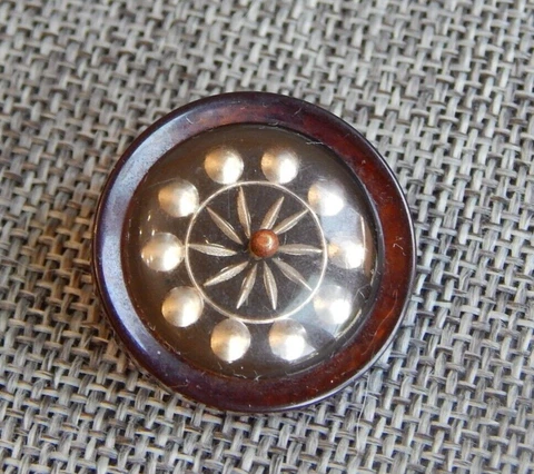 Antique Vtg Bakelite Button ~Apx: 1"~#445 Cover