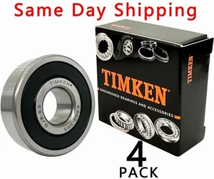 CONFEZIONE 4 CUSCINETTI A SFERA TIMKEN 6302-2RS 15X42X13MM doppia guarnizione in gomma - Foto 1 di 5