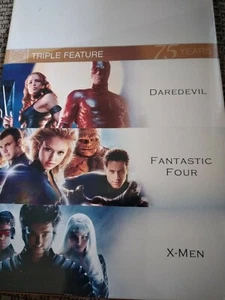 Triple Feature 75 Years Daredevil Fantastic 4 Xmen - Picture 1 of 4