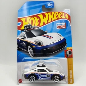 Hot Wheels 2024 Porsche 911 Rallye White Blue HW Turbo 5/5 172/250 - Picture 1 of 3