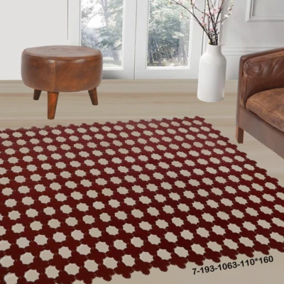 Modern floor rugs patchwork cow leather rug Bohemian new rugs 7-193 - Image 1 of 4