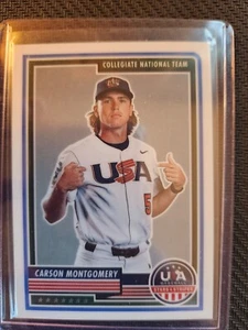 2023 Panini USA Baseball Stars & Stripes Carson Montgomery #76 - Picture 1 of 2