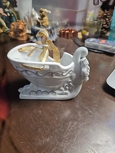 Keramik Schlitten Dekor  - Bild 1 von 7