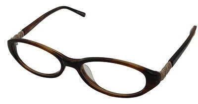 Marco de gafas de plástico Jones New York rectangular marrón cuerno para mujer J745 51 mm Foto 1 de 4