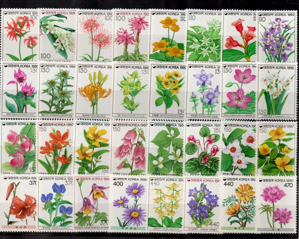 Korea Wild Flower (2) Series Stamp sets  MNH   - Image 1 of 1