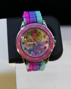 Accutime Barbie Watch Multicolor Silicone Band BDT9000JC Time Teacher - Picture 1 of 11