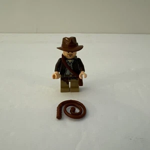 LEGO Indiana Jones Minifigure con Frusta iaj001 7683 7198 7621 7620 7626 (2008) - Foto 1 di 2