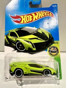 Hotwheels 2014 - LAMBORGHINI VENENO GREEN SEALED UNOPENED - Picture 1 of 5