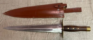 Vintage Dagger Sword Knife Made In India 18” With Sheath - Picture 1 of 9