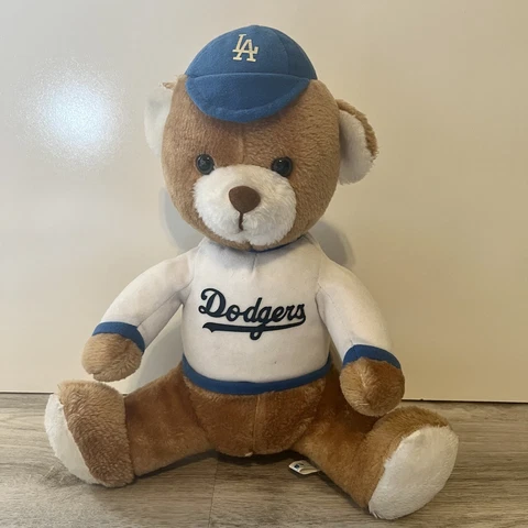Vintage Los Angeles Dodgers Teddy Bear Stuffed Animal Steven Smith Plush 14” Toy Cover