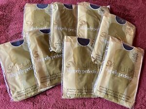Silkies Ultra Shapely Perfection Pantyhose #110208 Jet Black Size Med Lot Of 8