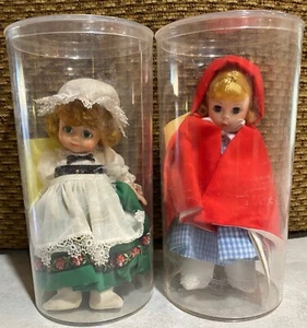 2 Vintage M Alexander 8" Puppen / Irland Puppe #551 und Little Red Ridding Hood - Bild 1 von 12