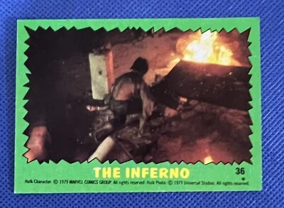1979 Topps Incredible Hulk Card # 36 The Inferno - Image 1 of 2
