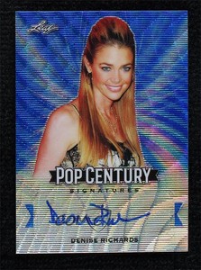 2019 Leaf Pop Century Blue Wave 6/20 Denise Richards #BA-DR2 Auto 0q0