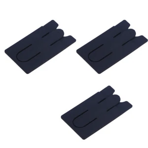 3 Pcs Silicone Holder Mobile Phone Cell Wallet Stick Cash Credit - Photo 1 sur 12