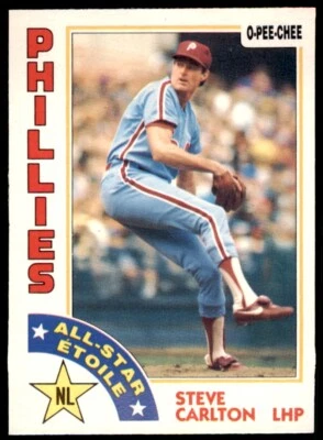 1984 O-Pee-Chee Steve Carlton .  Philadelphia Phillies #395 - Image 1 of 2