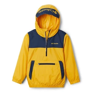Columbia Kids' Bloomingport Windbreaker Childrens XL - Yellow/Navy - NWT - Picture 1 of 8