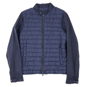 Herno Navy Blue Quilted Lightweight Insulated Puffer Jacket M (Eu 50) New - Picture 1 of 10