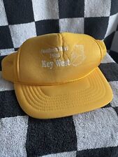 Vintage Key West Mesh Trucker Lace Yellow SnapBack KC KING Skateboarding
