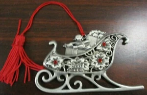 Avon 2007 Sleigh Christmas Ornament, Source of Fine Collectables, Excellent! - Picture 1 of 4