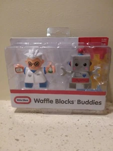 Waffle Blocks Buddies Little Tikes Scientist and Robot New 2 Pack - Picture 1 of 2