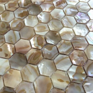 New 11PCS hexagon shell mosaic tile mother of pearl kitchen backsplash wall tile - Picture 1 of 4