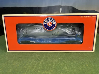 NEW LIONEL 6-52273 US NAVY FLATCAR WITH USS REQUIN 481 SUBMARINE L.C.C.A O Scale - Image 1 of 4