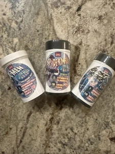 3x Tubes Of Toy Biz Vintage Marvel Comics 1990s Hero Pogs & Slammers Rare NEW - Picture 1 of 5
