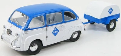 Miniminiera 1/18 Fiat 600D Multipla ARAL Con Rimorchio - Immagine 1 di 3